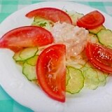 野菜色々、ツナペーストサラダ♪